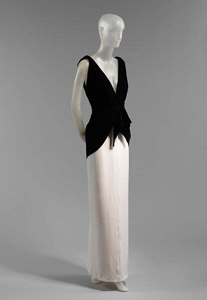 ysl white dress|yves saint laurent evening dresses.